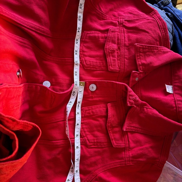 2 - Red Jean Lightweight Jacket - Picture 11 of 15